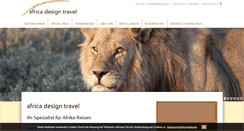Desktop Screenshot of africadesigntravel.ch