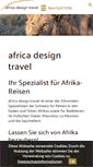 Mobile Screenshot of africadesigntravel.ch