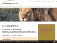 Tablet Screenshot of africadesigntravel.ch